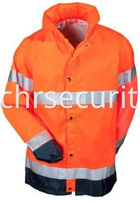 High Visibility Orange Waterproof Breathable Jacket